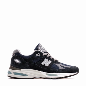 New Balance Unisex 991v2 Dark Navy Made In UK U991NV2 New Balance classic shoe silhouettes