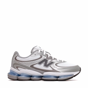 New Balance Unisex Abzorb 2000 White Silver Metallic U2000AA New Balance classic shoe silhouettes