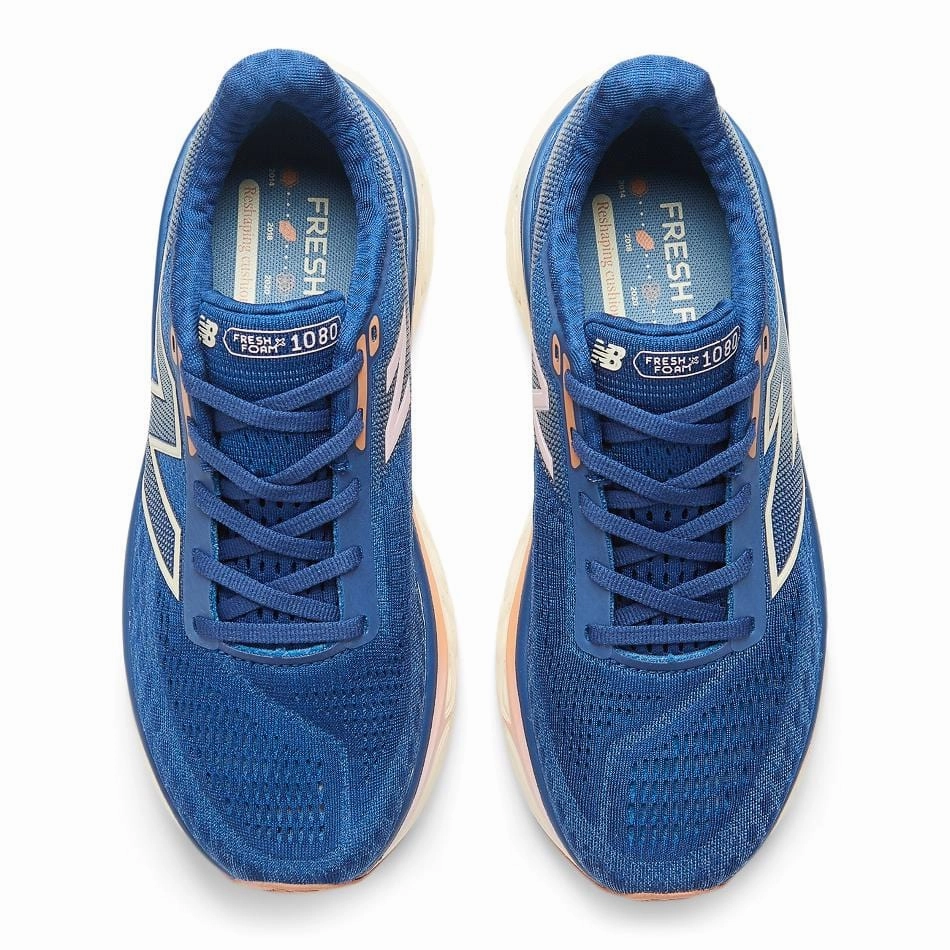 New Balance Women's 1080 v14 Standard Fit (B Width) Running Shoes in Inkwell/Calcium AW24 New Balance women's athletic footwear