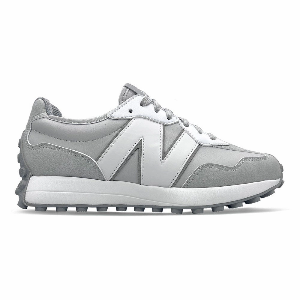 New Balance Women's 327 Spikeless Golf Shoes - Grey/White Spikeless golf footwear