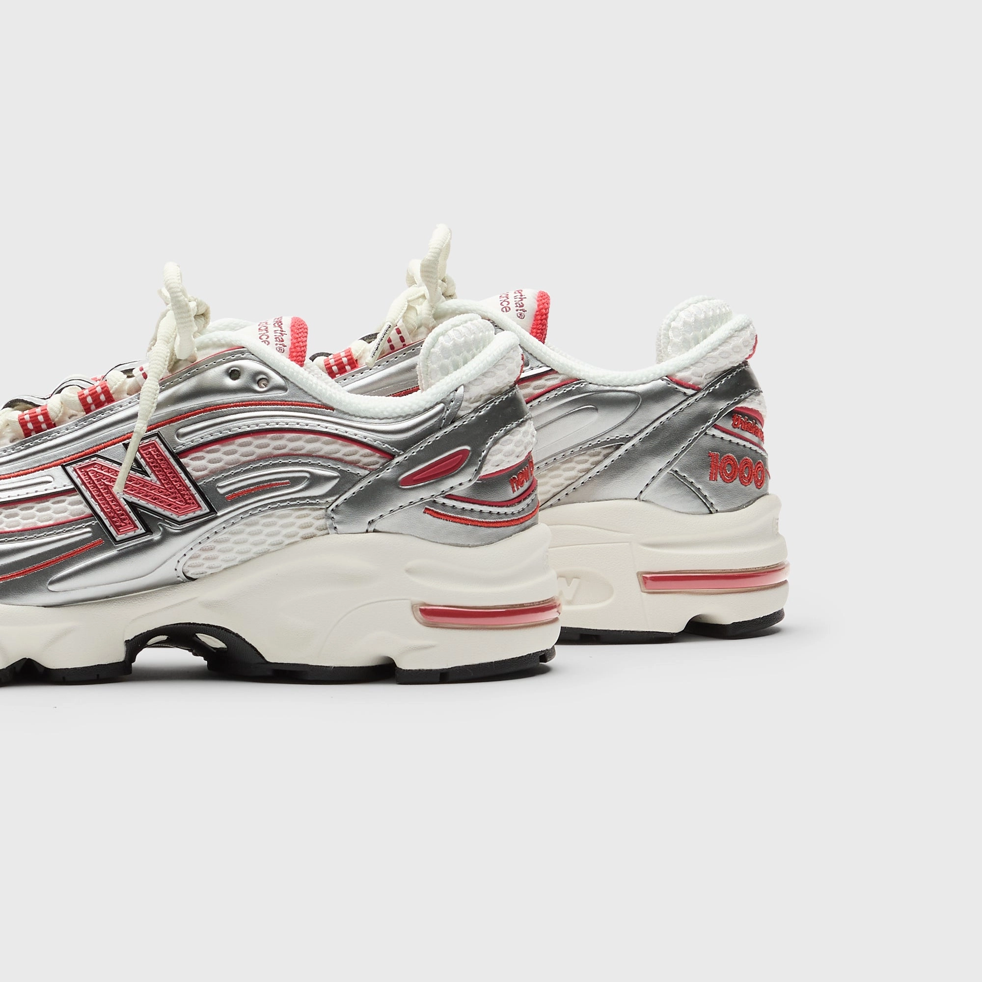New Balance x This is Never That M1000 -  Metallic Silver / Red Nike Air Force 1 edition