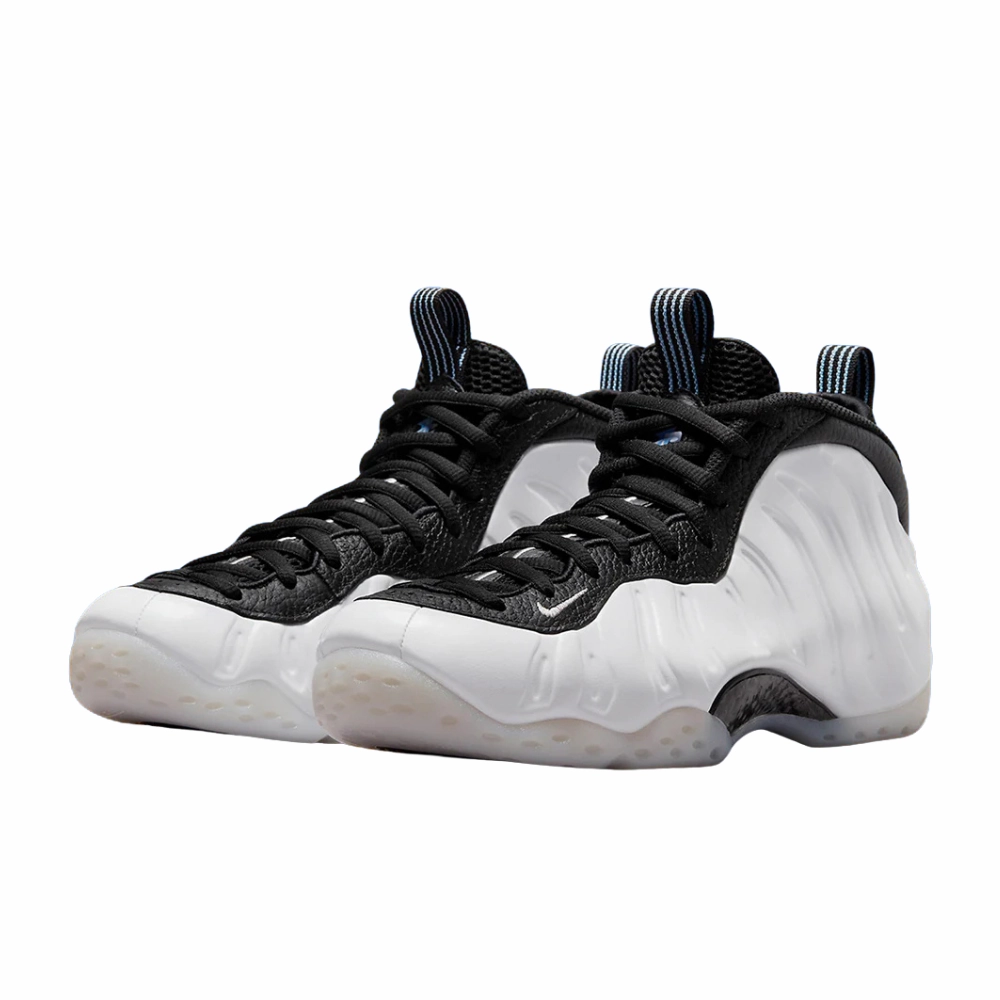 Nike Air Foamposite One Penny PE White Metallic Silver Black Cobalt Bliss Racer Blue Modern Sneakers