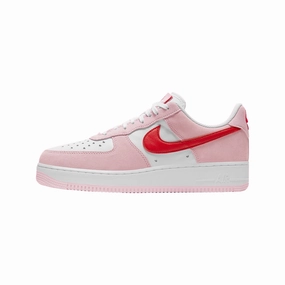 Nike Air Force 1 Low 07 QS Valentines Day Love Letter Tulip Pink University Red White Air Jordan basketball shoes with classic look
