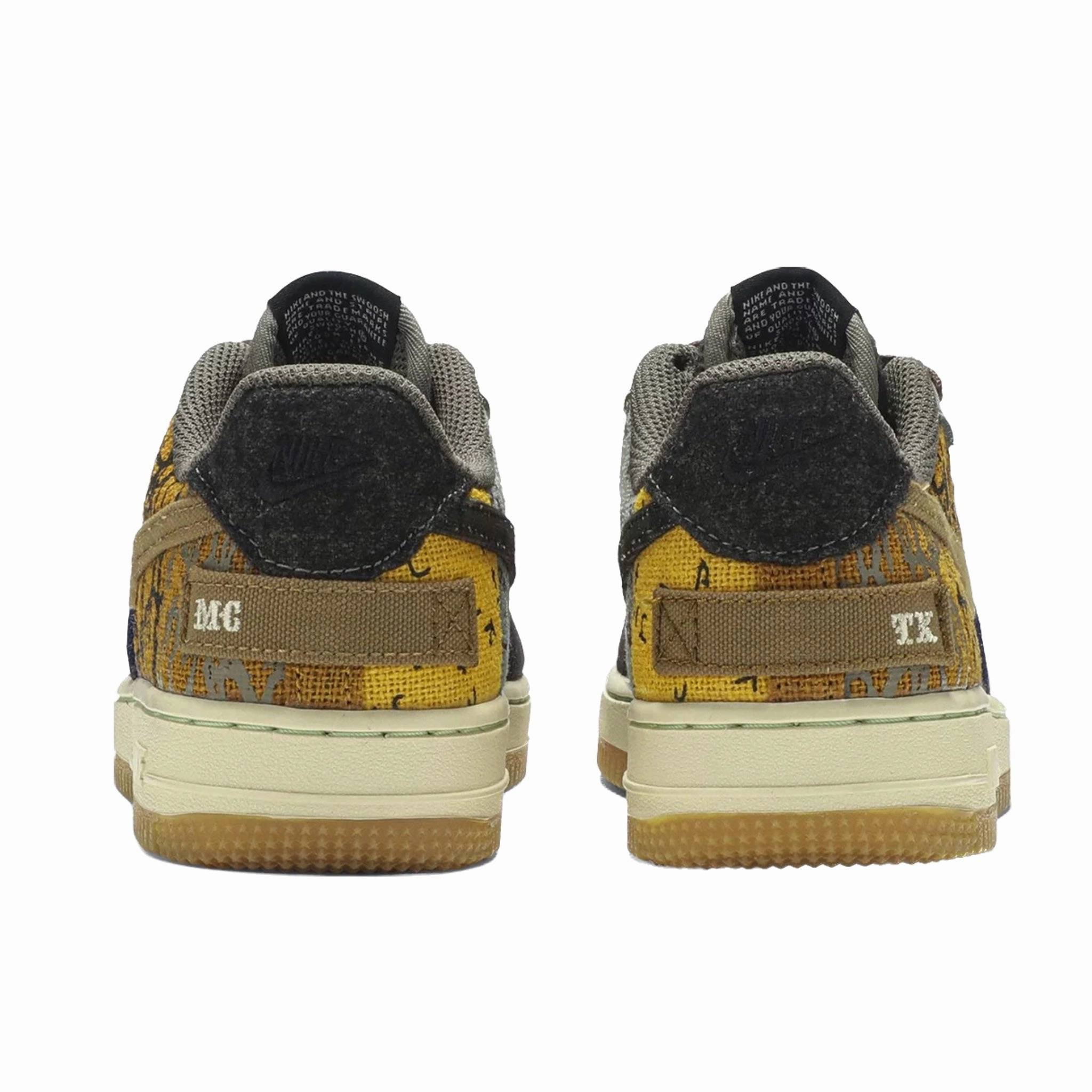 Nike Air Force 1 Low (PS) Travis Scott Cactus Jack Multi-Color Muted Bronze Fossil Basketball Shoes