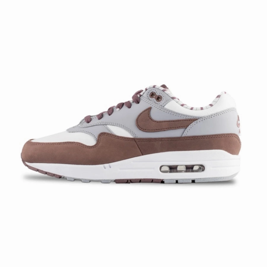 Nike Air MAx 1 Premium Shima Shima Summit White Plum Eclipse Wolf Grey White Siren Red Nike training shoes with flexible soles