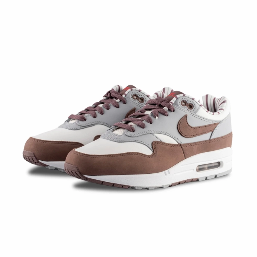 Nike Air MAx 1 Premium Shima Shima Summit White Plum Eclipse Wolf Grey White Siren Red Modern Sneakers