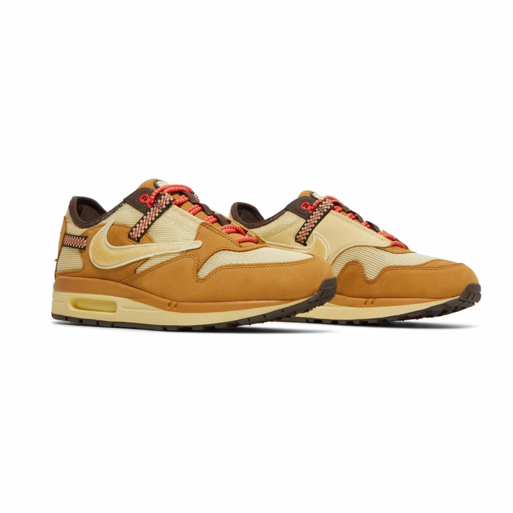 Nike Air Max 1 Travis Scott Cactus Jack Wheat Lemon Drop Modern Sneakers