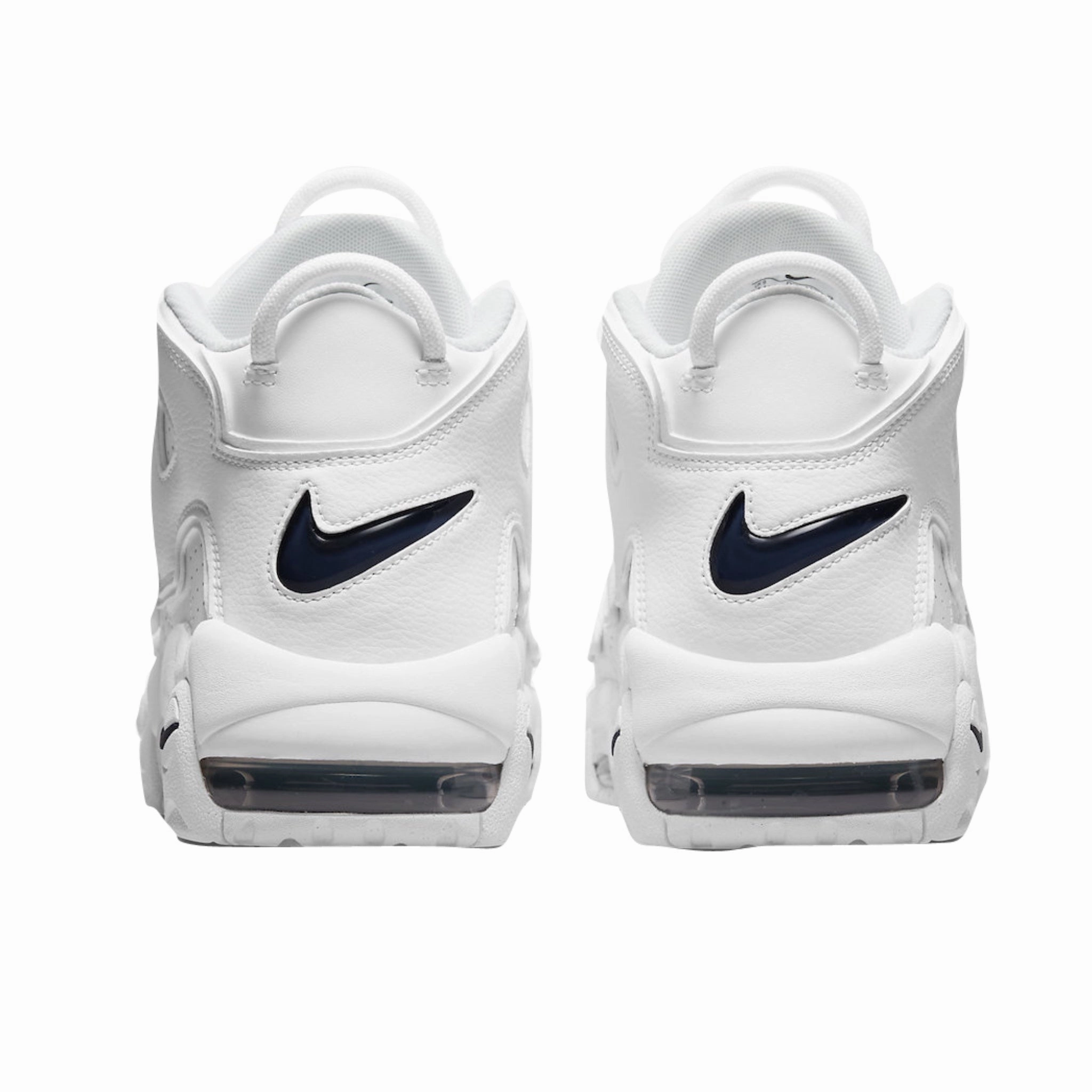 Nike Air More Uptempo White Midnight Navy (GS) Basketball Shoes
