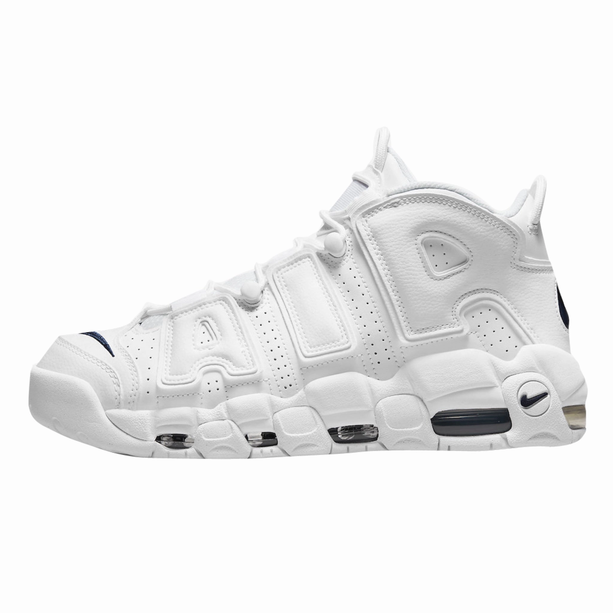 Nike Air More Uptempo White Midnight Navy (GS) Air Jordan basketball shoes with classic look