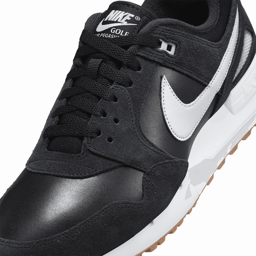 Nike Air Pegasus '89 G Spikeless Waterproof Shoes - Black/Wolf Grey-White-Gum Med Brown Chic Office Loafers