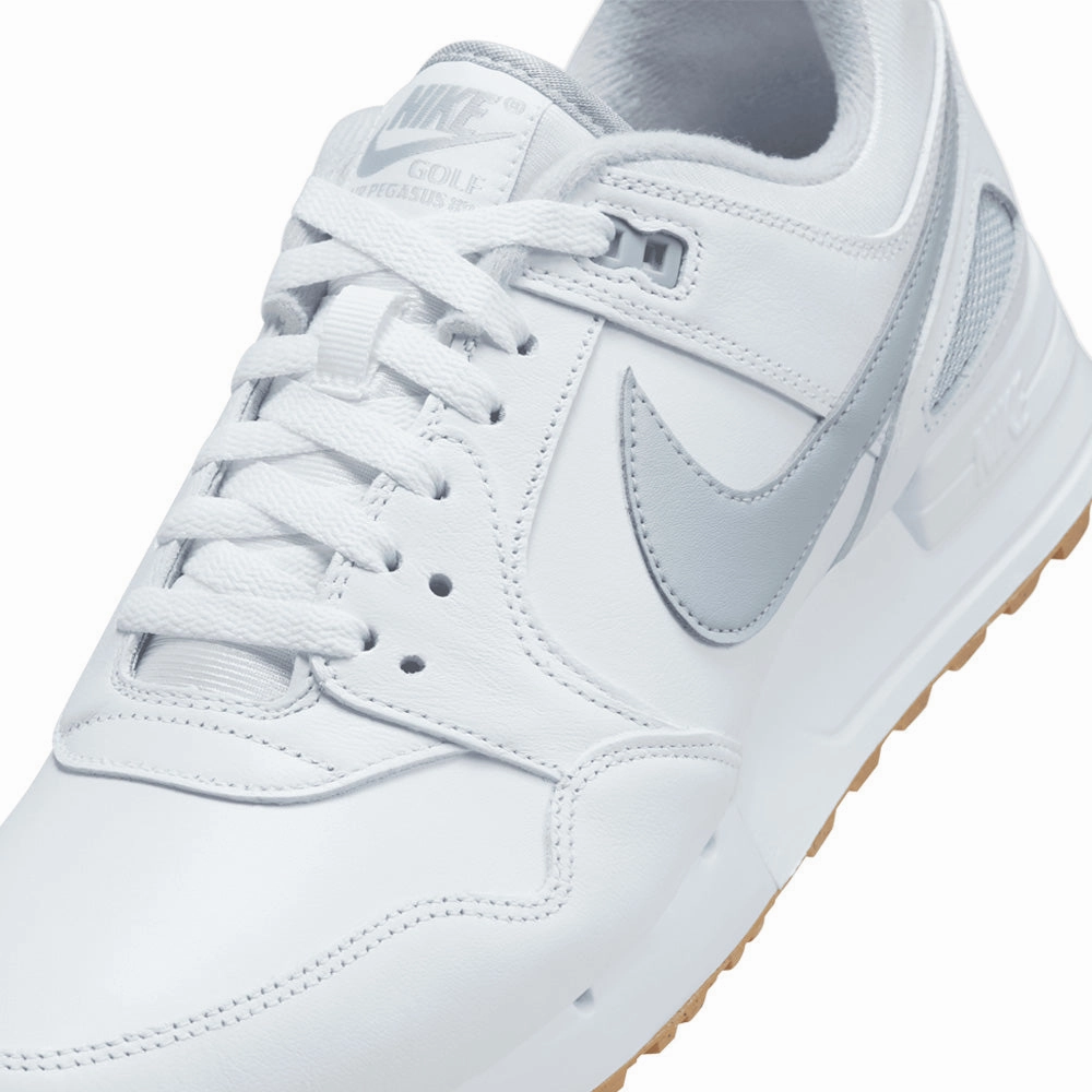 Nike Air Pegasus '89 G Spikeless Waterproof Shoes - White/Pure Platinum-Gum Med Brown Chic Office Loafers