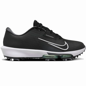 Nike Air Zoom Infinity Tour 2 Spiked Waterproof Shoes - Black/White/Vapor Green-Iron Grey Nike golf shoe options