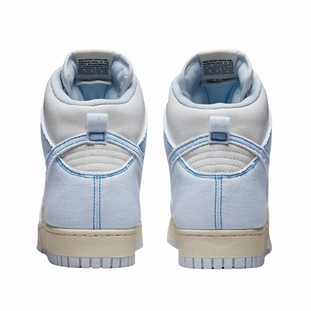 Nike Dunk High 1985 Blue Denim Light Blue White Blue Modern Sneakers