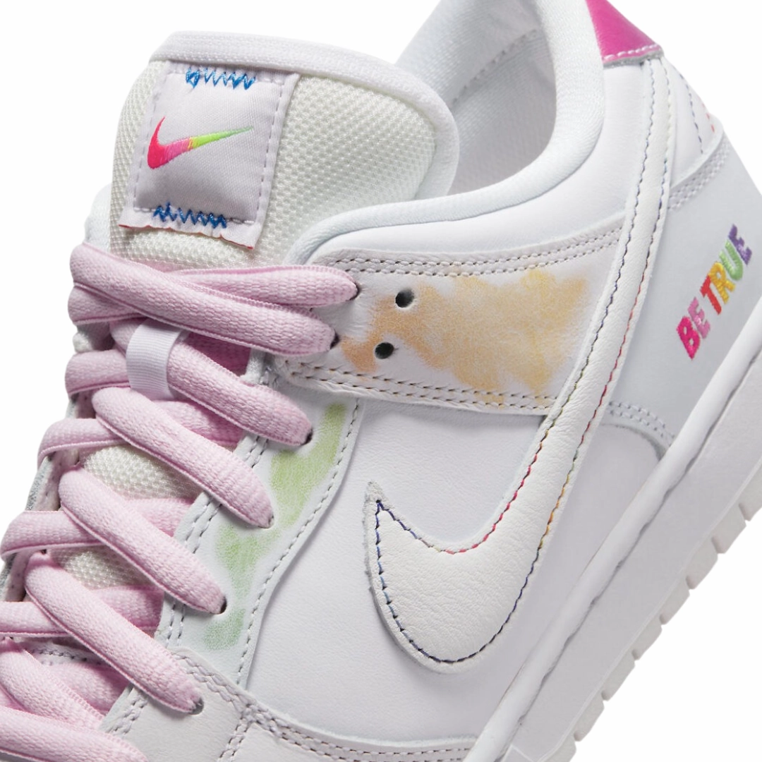 Nike Dunk Low Be True White Summit Rainbow Modern Sneakers