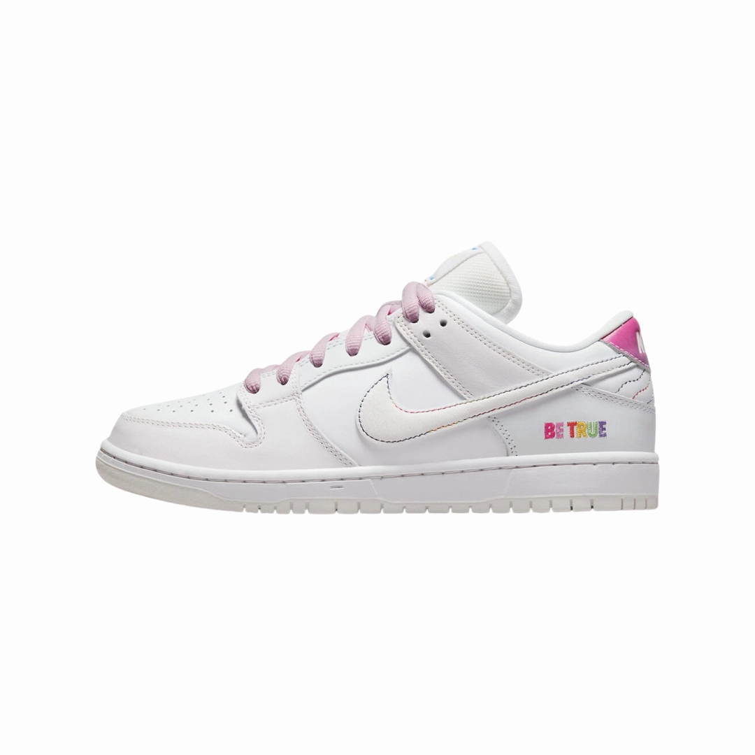 Nike Dunk Low Be True White Summit Rainbow Nike training shoes with flexible soles