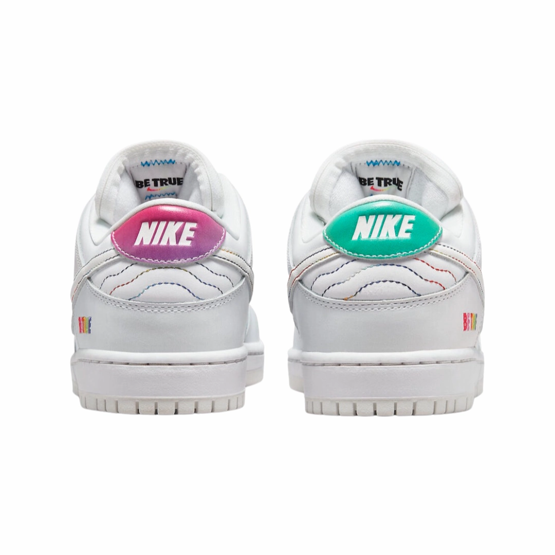 Nike Dunk Low Be True White Summit Rainbow Modern Sneakers