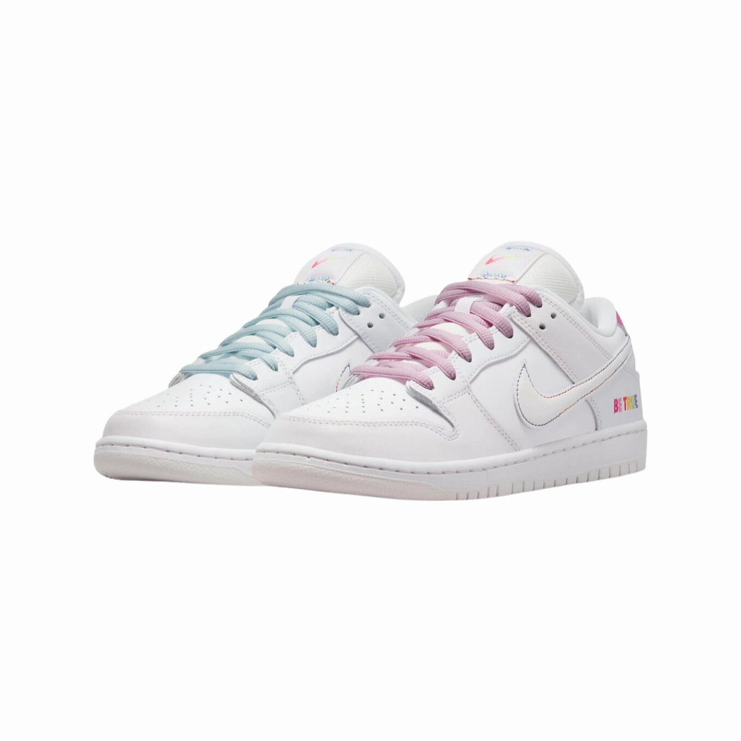 Nike Dunk Low Be True White Summit Rainbow Modern Sneakers