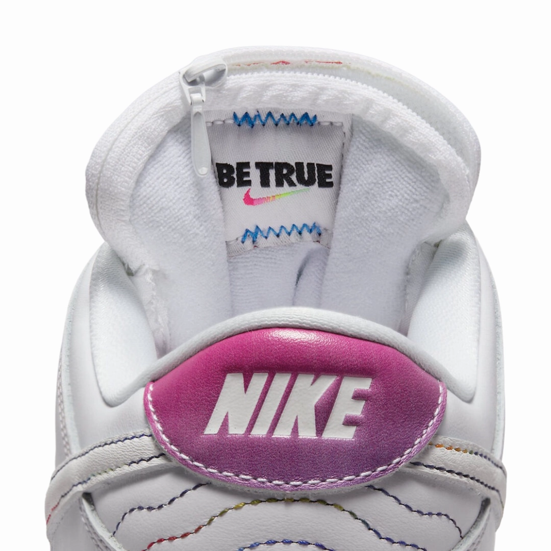 Nike Dunk Low Be True White Summit Rainbow Modern Sneakers