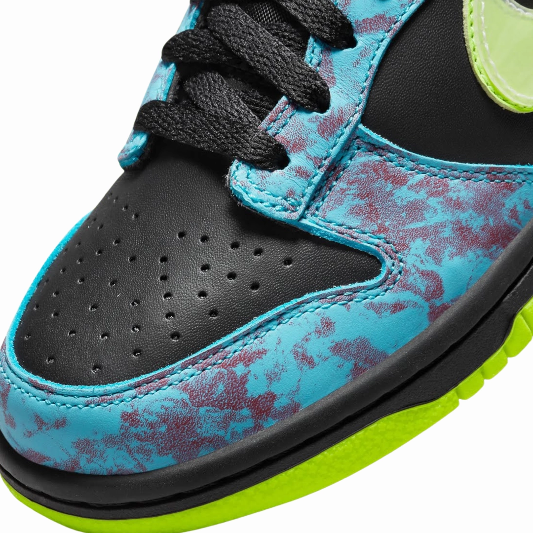 Nike Dunk Low GS Acid Wash Baltic Blue Volt Basketball Shoes