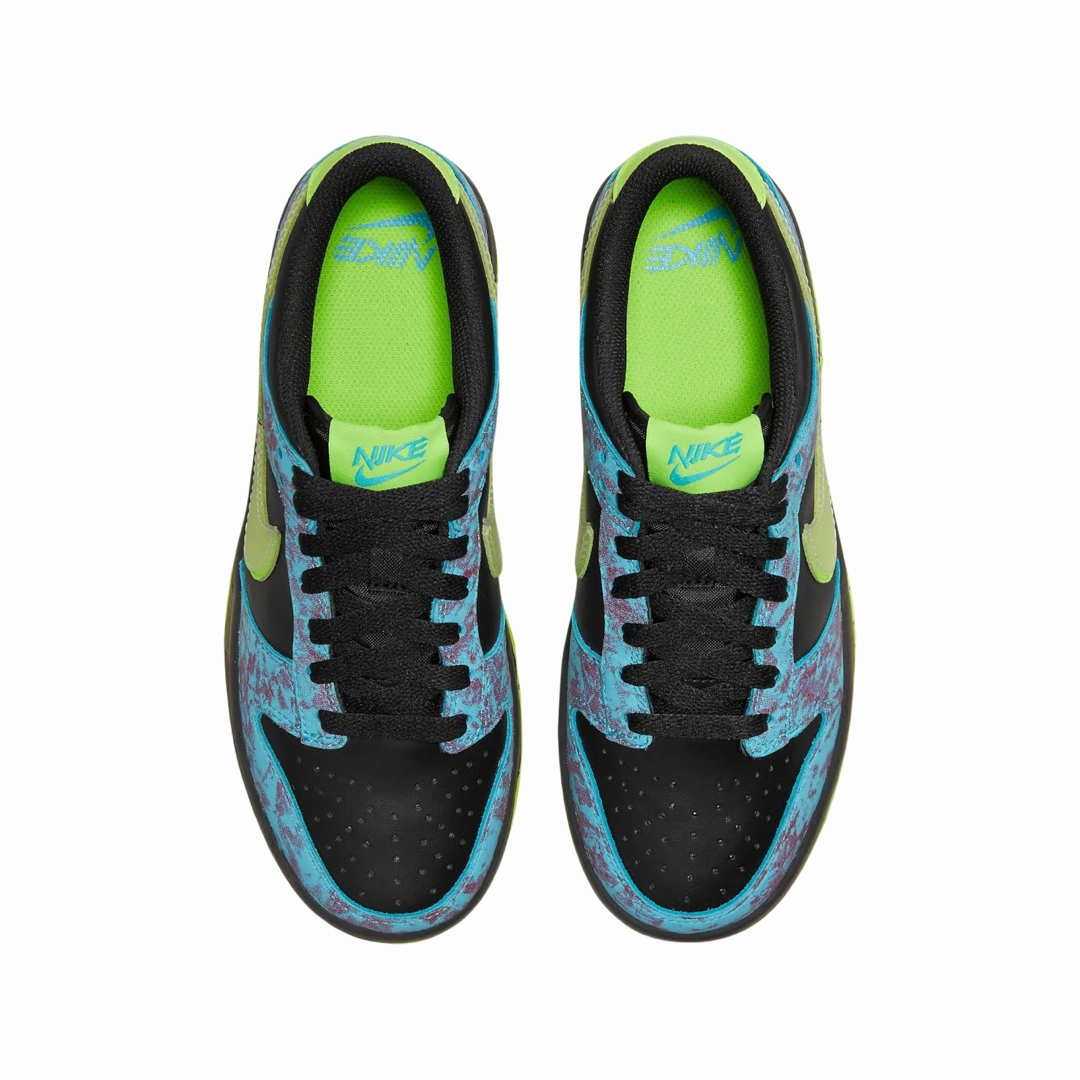 Nike Dunk Low GS Acid Wash Baltic Blue Volt Modern Sneakers