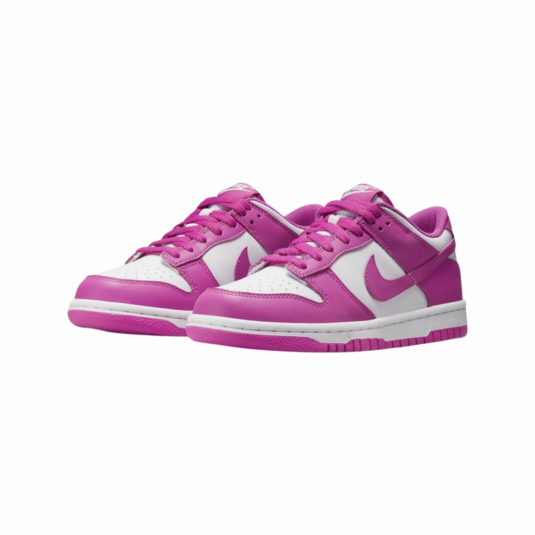 Nike Dunk Low GS Active Fushia White Modern Sneakers