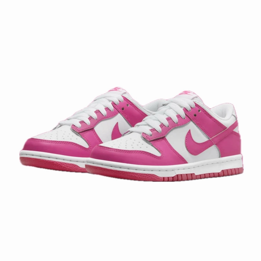 Nike Dunk Low (GS) Laser Fuchsia White Basketball Shoes