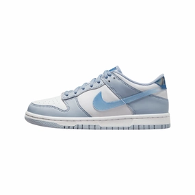 Nike Dunk Low (GS) Next Nature Blue Whisper Hyper Royal Green Abyss White Air Jordan basketball shoes with classic look