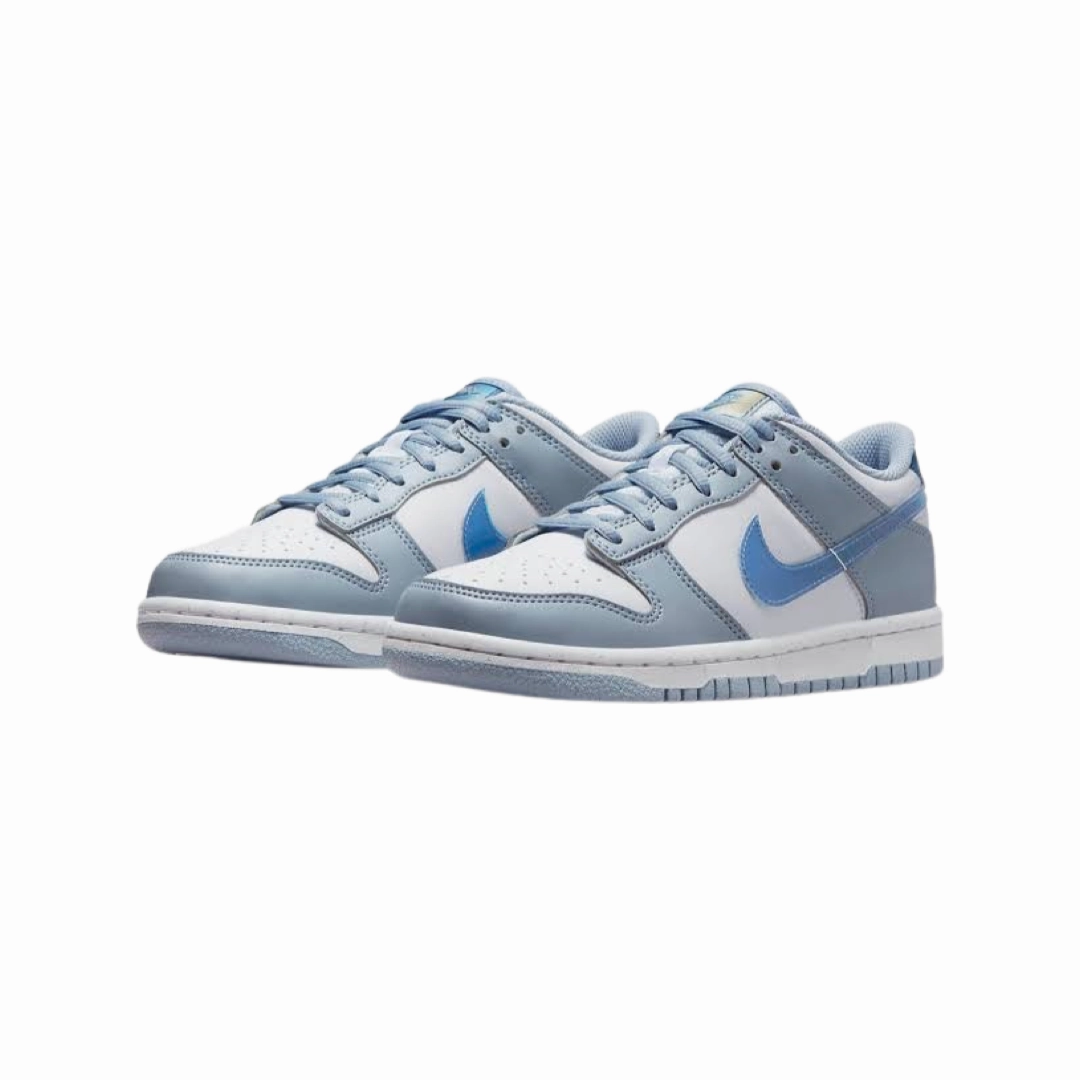 Nike Dunk Low (GS) Next Nature Blue Whisper Hyper Royal Green Abyss White Basketball Shoes