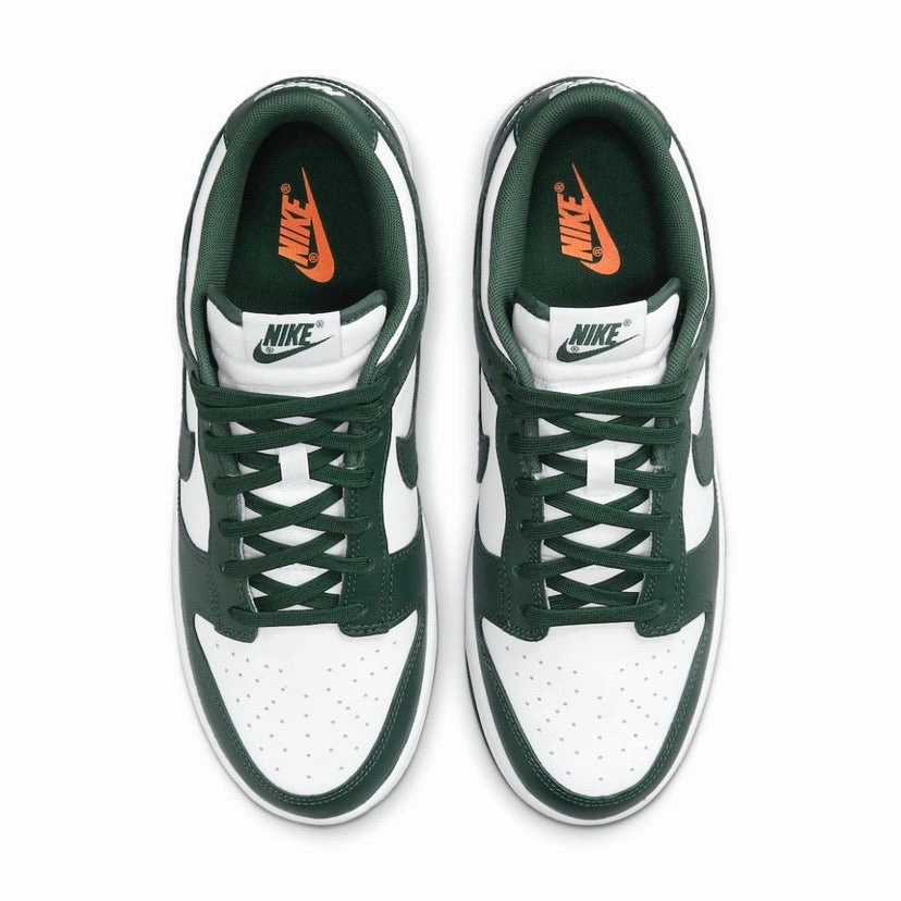 Nike Dunk Low Spartan Green Michigan State Team Green Modern Sneakers
