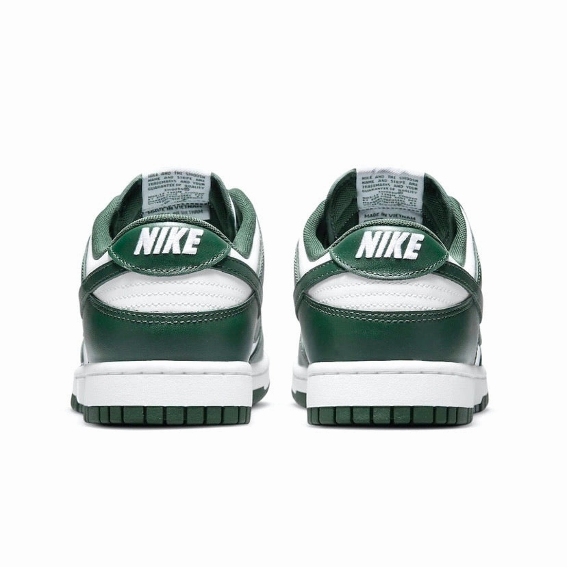 Nike Dunk Low Spartan Green Michigan State Team Green Modern Sneakers