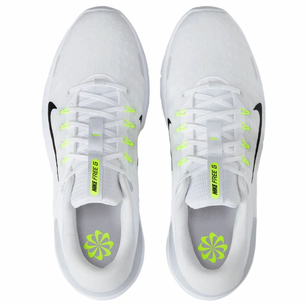 Nike Free Golf NN Spikeless Waterproof Shoes - White/Pure Platinum/Wolf Grey/Black Chic Office Loafers