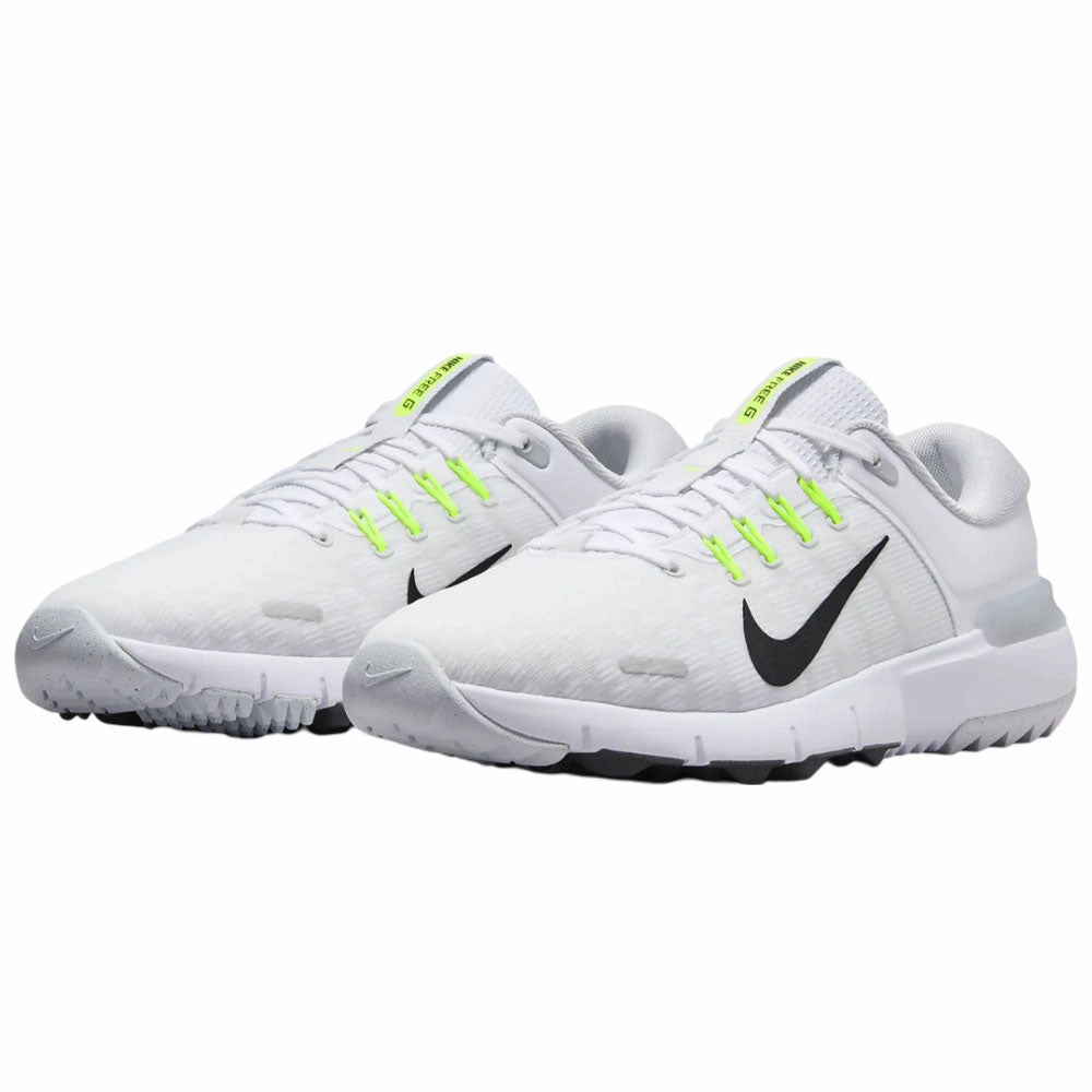 Nike Free Golf NN Spikeless Waterproof Shoes - White/Pure Platinum/Wolf Grey/Black Chic Office Loafers