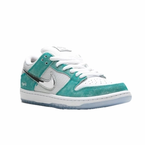 Nike SB Dunk Low April Skateboards Turbo Green Metallic Silver Nike casual sneakers with modern design