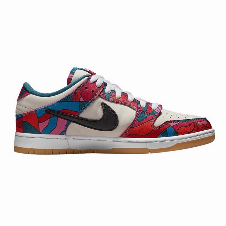 Nike SB Dunk Low Pro Premium QS Parra Fireberry Black Street Shoes