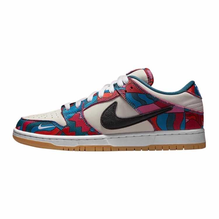 Nike SB Dunk Low Pro Premium QS Parra Fireberry Black Street Shoes