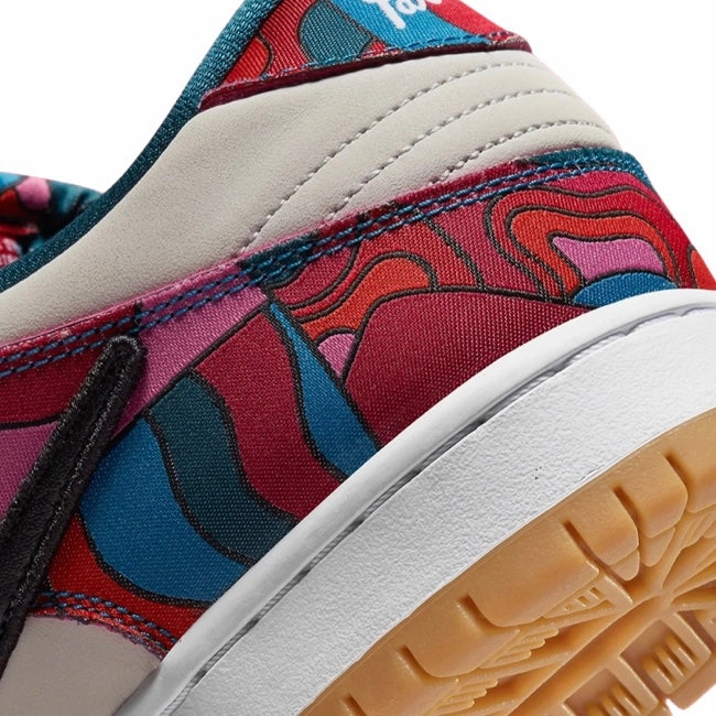 Nike SB Dunk Low Pro Premium QS Parra Fireberry Black Street Shoes