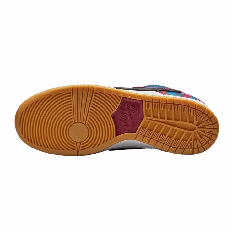 Nike SB Dunk Low Pro Premium QS Parra Fireberry Black Street Shoes