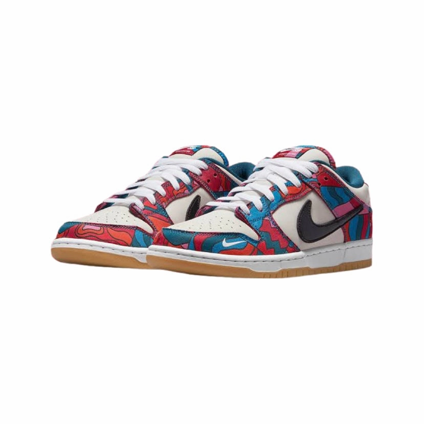 Nike SB Dunk Low Pro Premium QS Parra Fireberry Black Nike casual sneakers with modern design