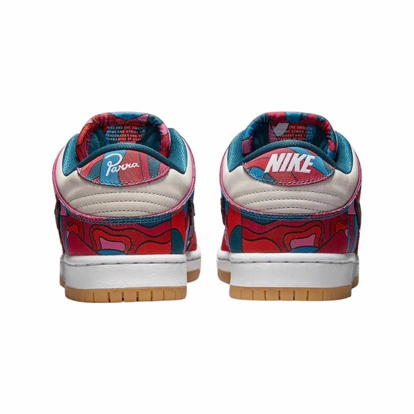 Nike SB Dunk Low Pro Premium QS Parra Fireberry Black Street Shoes