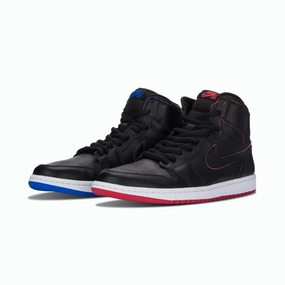 Nike SB x Air Jordan 1 Retro "Lance Mountain": Black Black Air Jordan basketball shoes with classic look