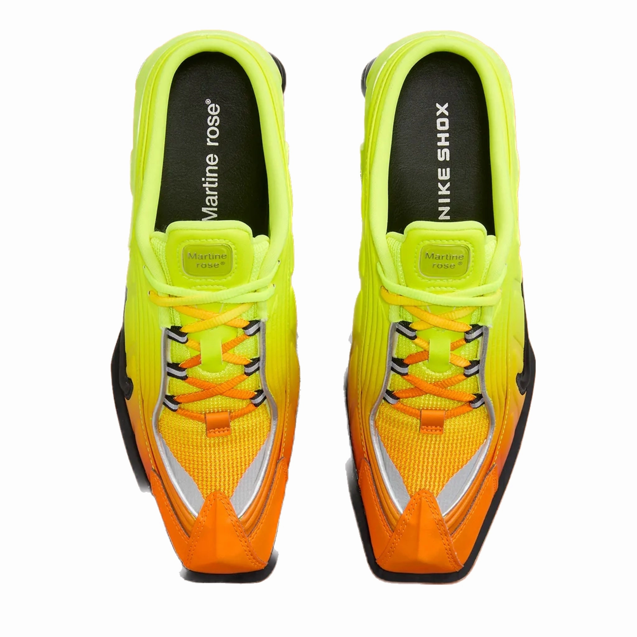 Nike Shox MR4 Mule Martine Rose Safety Orange Black Metallic Silver Street Shoes