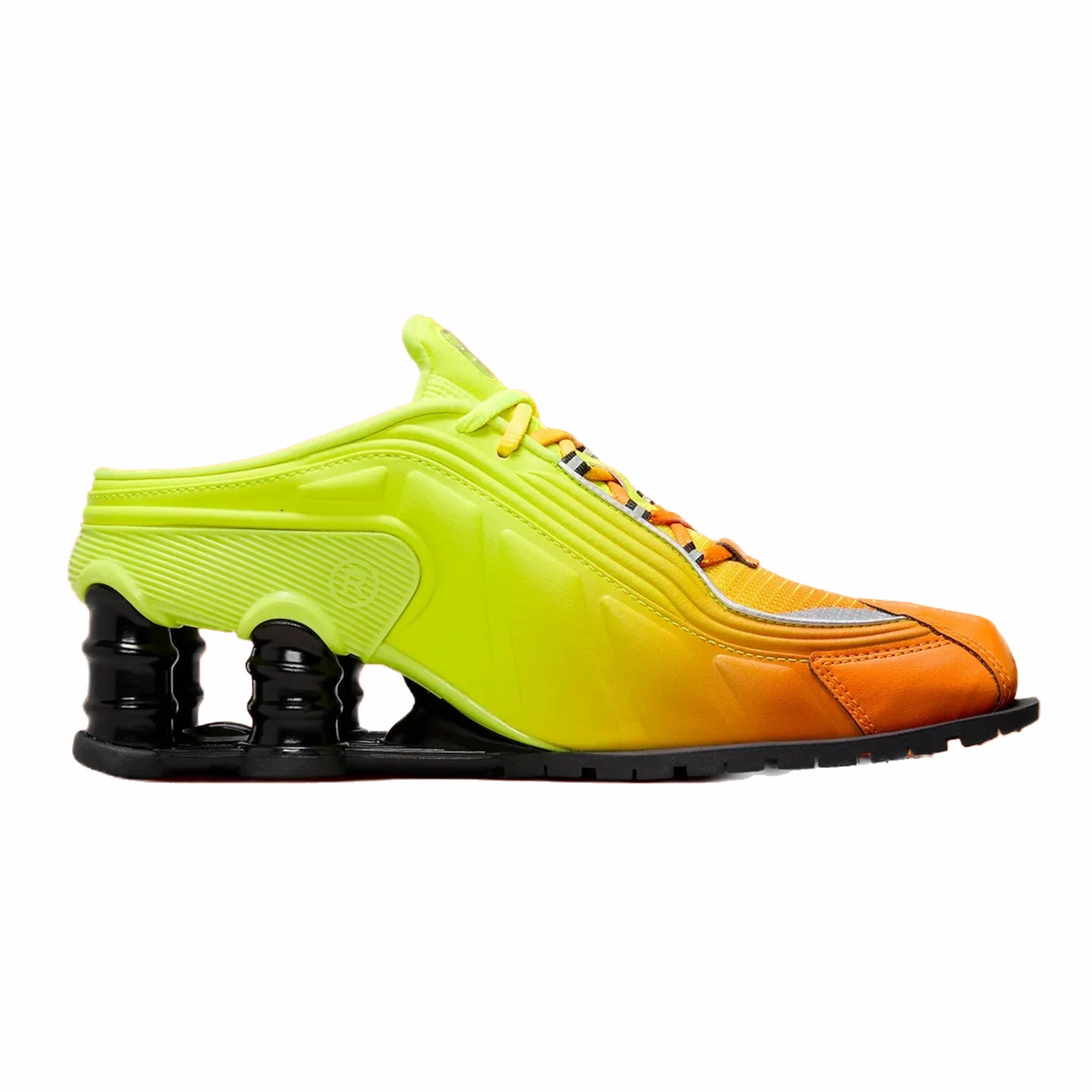 Nike Shox MR4 Mule Martine Rose Safety Orange Black Metallic Silver Street Shoes