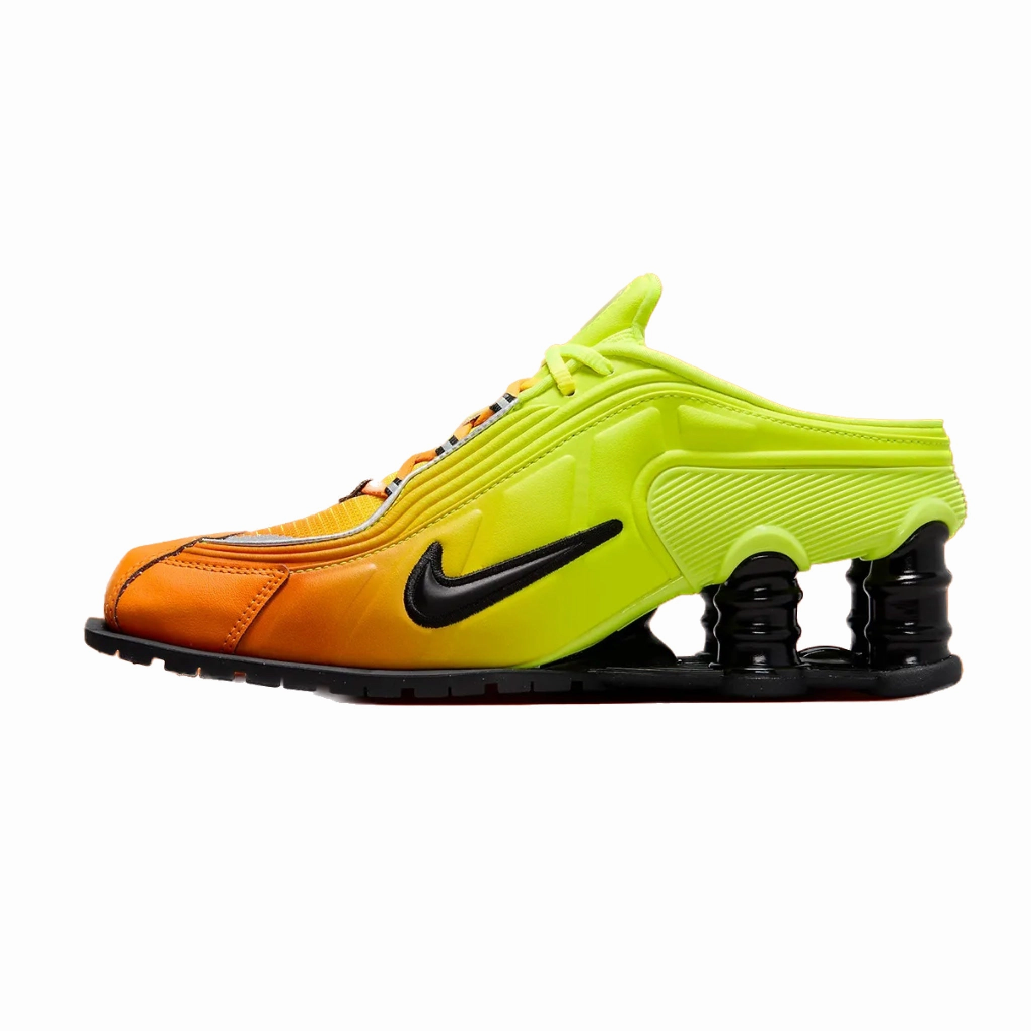 Nike Shox MR4 Mule Martine Rose Safety Orange Black Metallic Silver Street Shoes