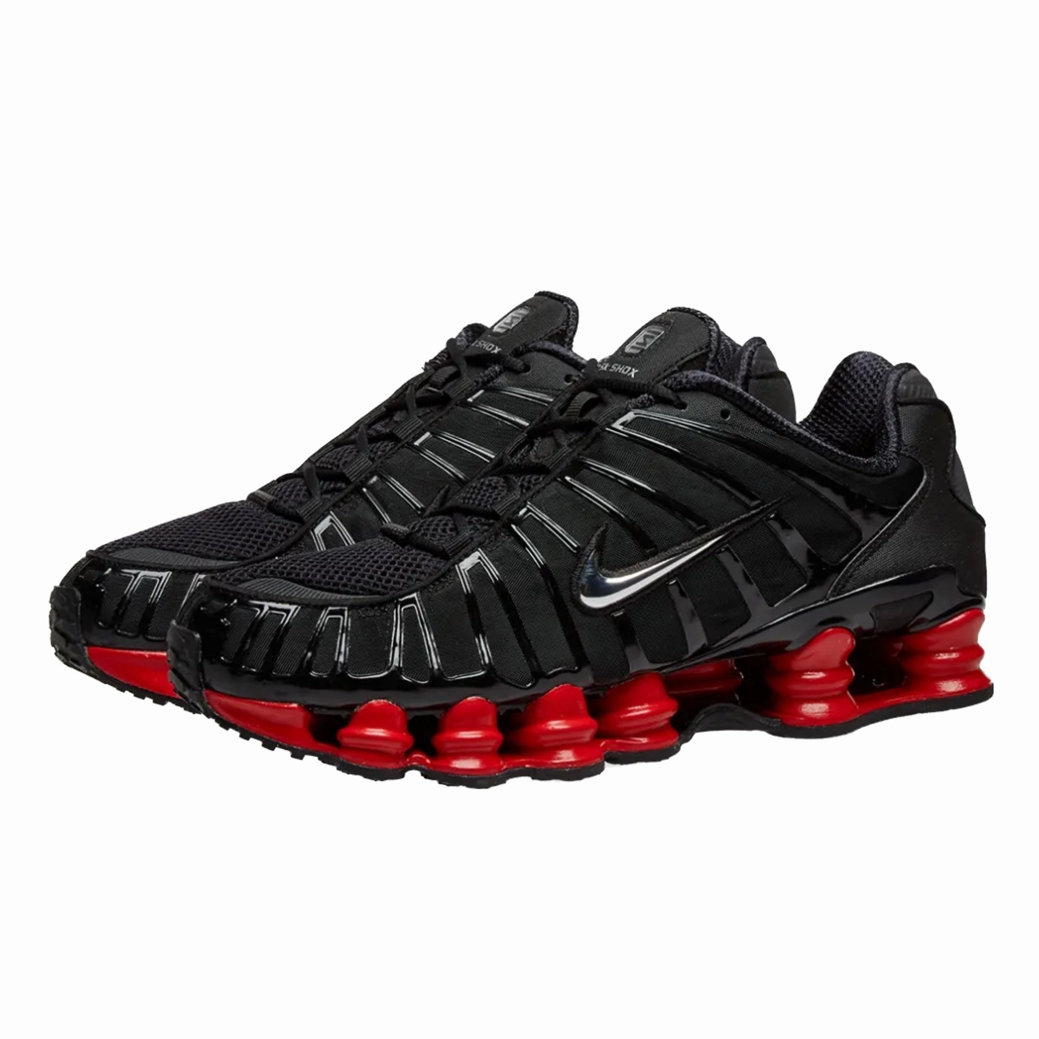 Nike Shox TL Skepta Black Metallic Silver University Red Street Shoes