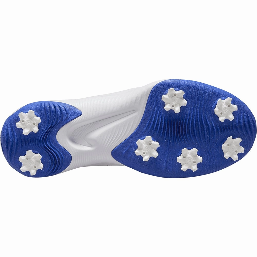 Nike Victory Pro 3 Spiked Shoes - White/Hyper Royal Chic Office Loafers
