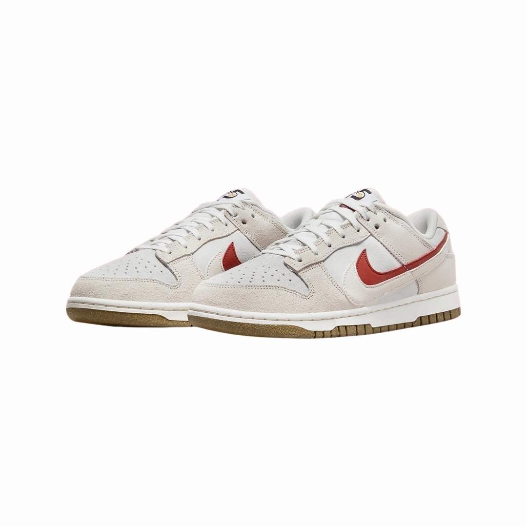 Nike Women's Dunk Low Summit White Double Swoosh Phantom Cinnabar Street Shoes