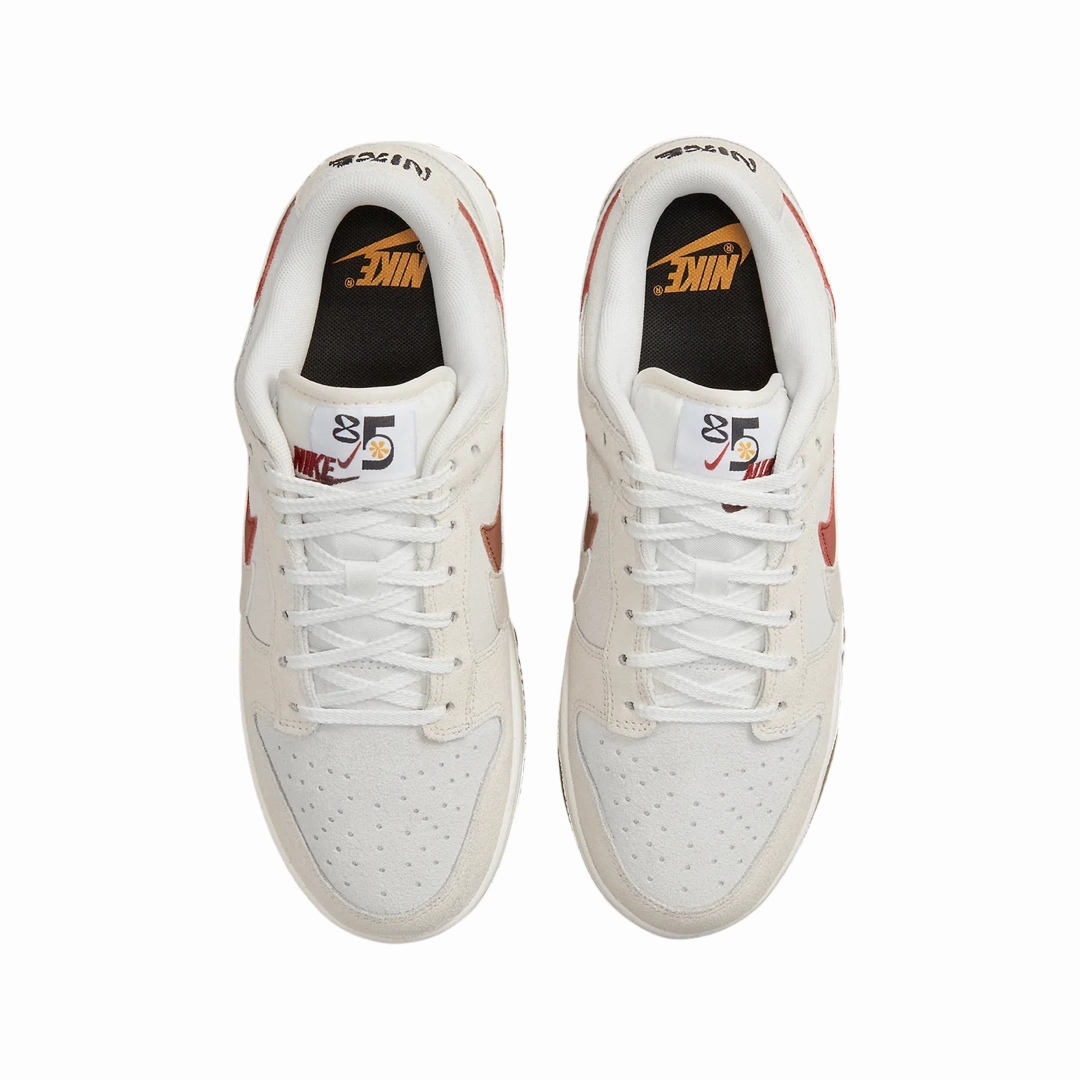 Nike Women's Dunk Low Summit White Double Swoosh Phantom Cinnabar Street Shoes