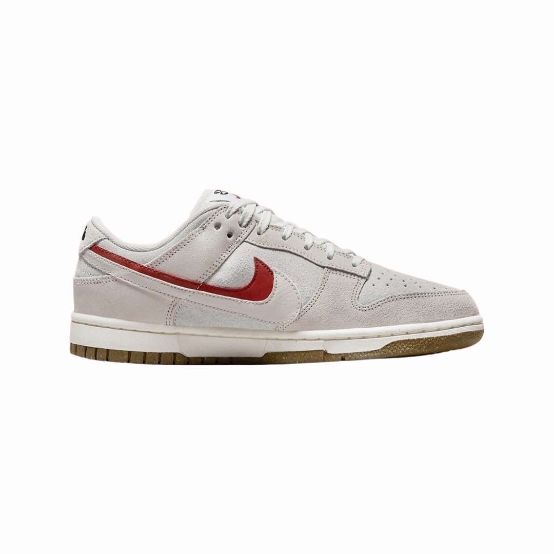 Nike Women's Dunk Low Summit White Double Swoosh Phantom Cinnabar Street Shoes