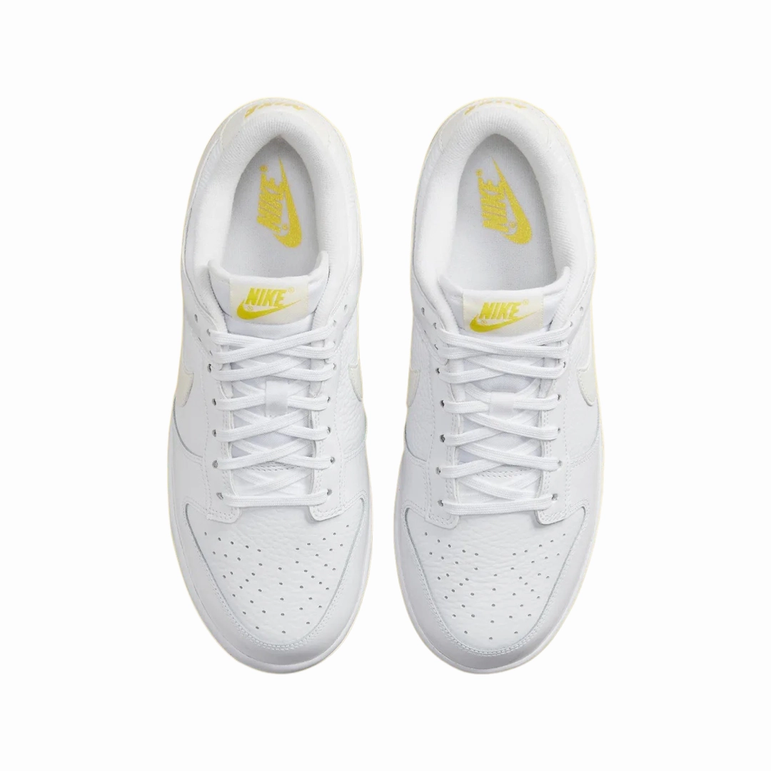 Nike Women's Dunk Low Valentine's Day Yellow Heart White Street Shoes