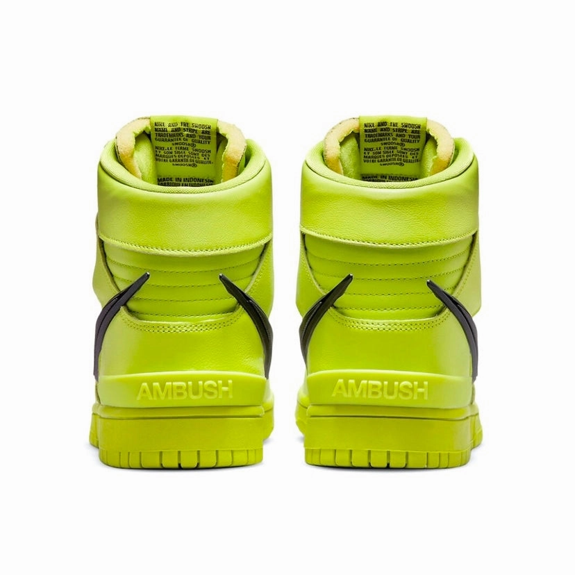 Nike x Ambush Dunk High Atomic Green Black Flash Lime Street Shoes